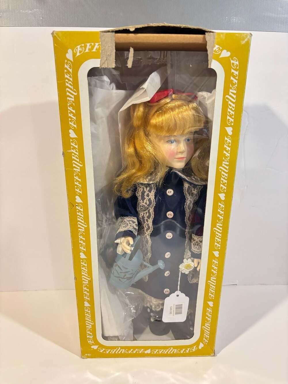 Effanbee Renoir A Girl with a Watering Can Porcelain Doll in Box